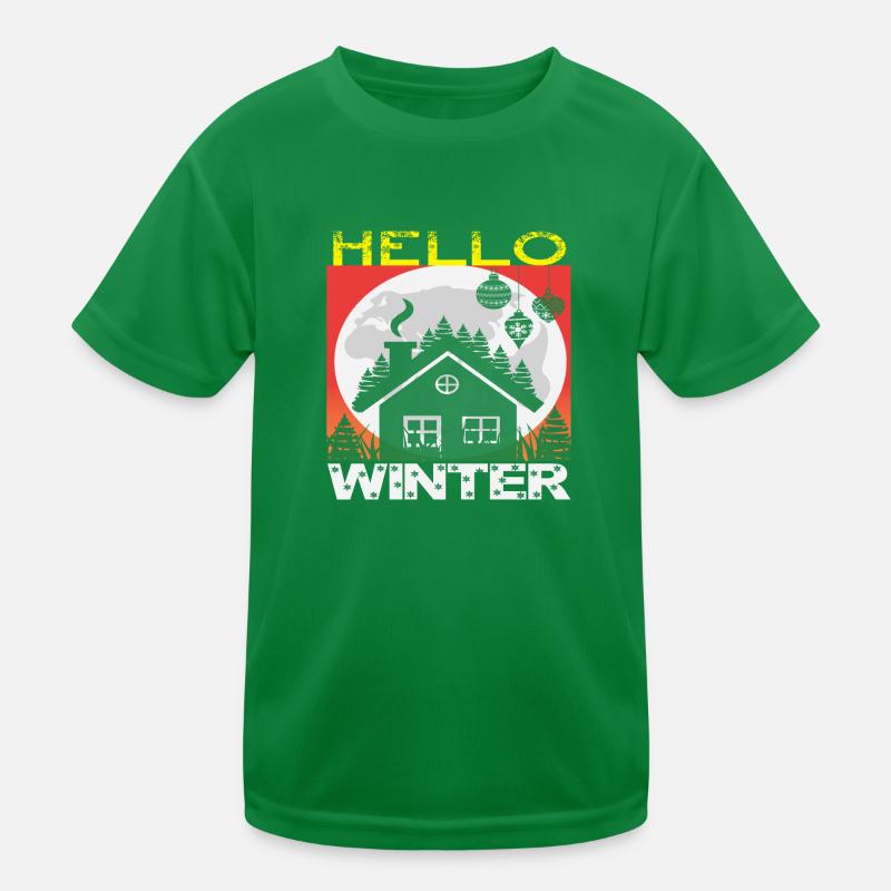 Hello Winter Kids Functional T-Shirt