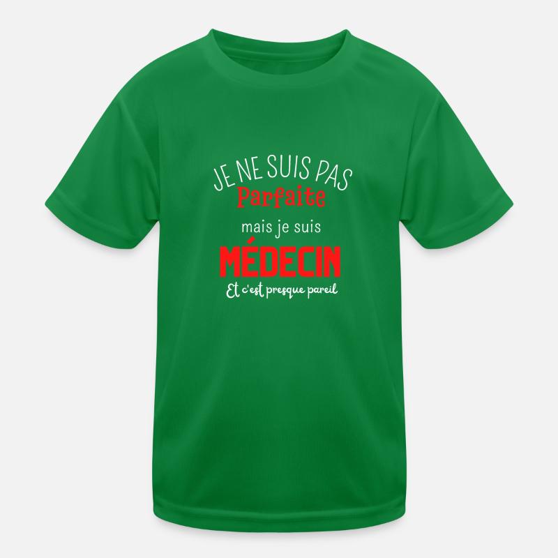 Pas parfaite mais médecin T-shirt sport Enfant