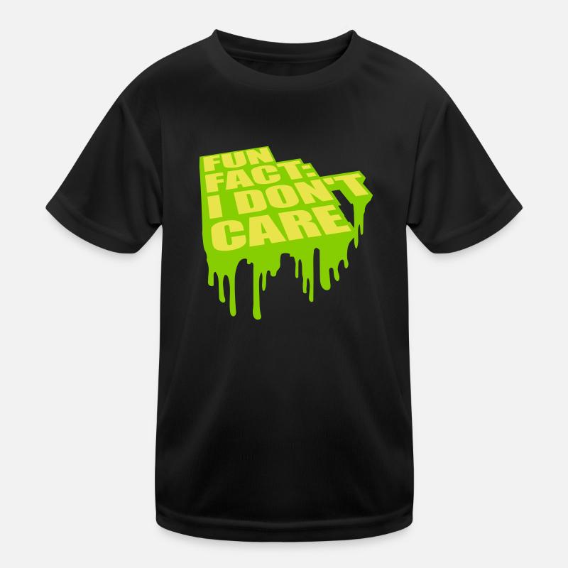 I dont care fact Kinder Funktions-T-Shirt
