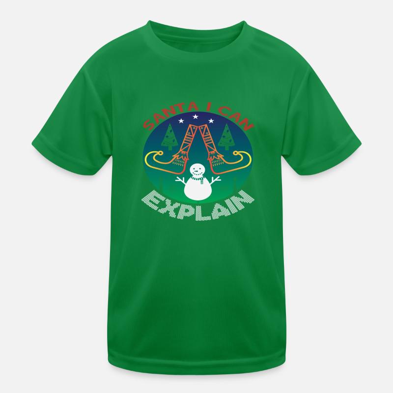 Santa i can Explain Kinder Funktions-T-Shirt