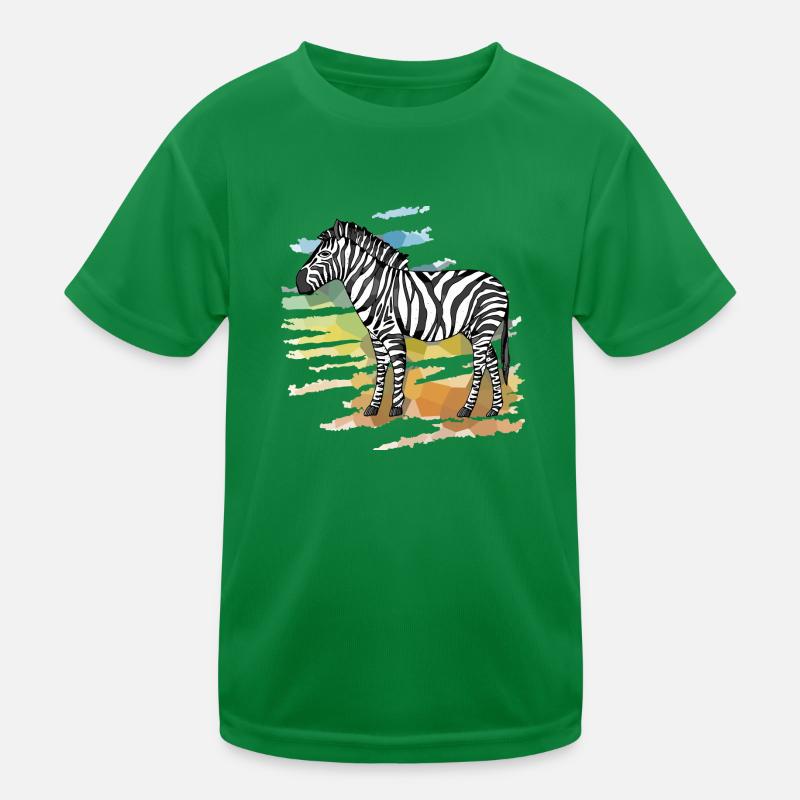 Zebra Kinder Funktions-T-Shirt