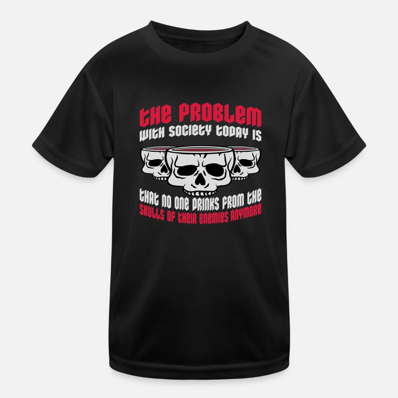 drinks from enemies skulls Kids Functional T-Shirt