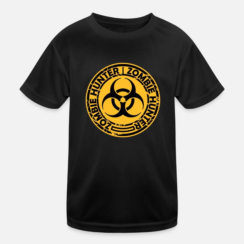 chasseur de zombies citation d’Halloween T-shirt sport Enfant
