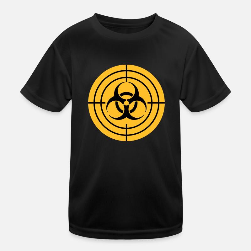 Biohazard Sight Chasseur de zombies T-shirt sport Enfant