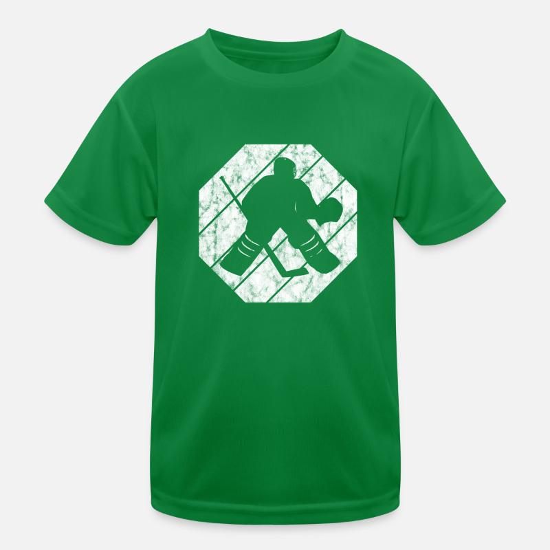 Eishockey im retro oder vintage Style für Kinder Kinder Funktions-T-Shirt