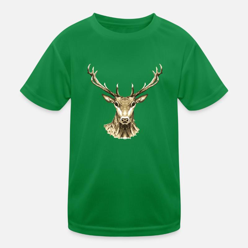 Hirsch Kinder Funktions-T-Shirt