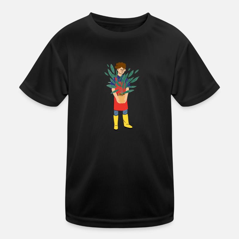 fall plants for u - Kids Functional T-Shirt - black