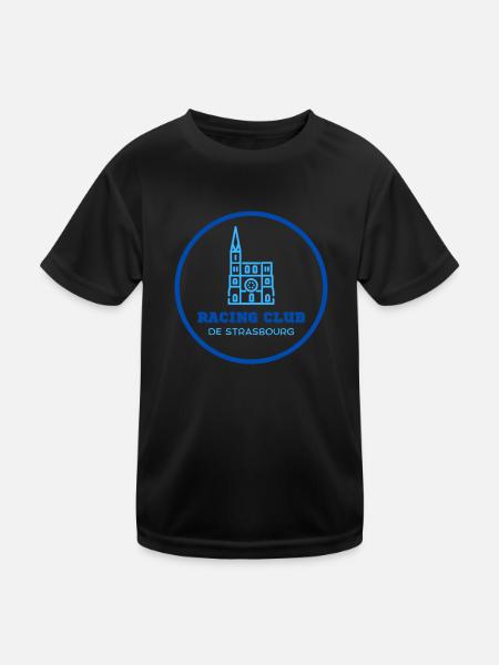 Racing club de Strasbourg - T-shirt sport Enfant - noir - Devant
