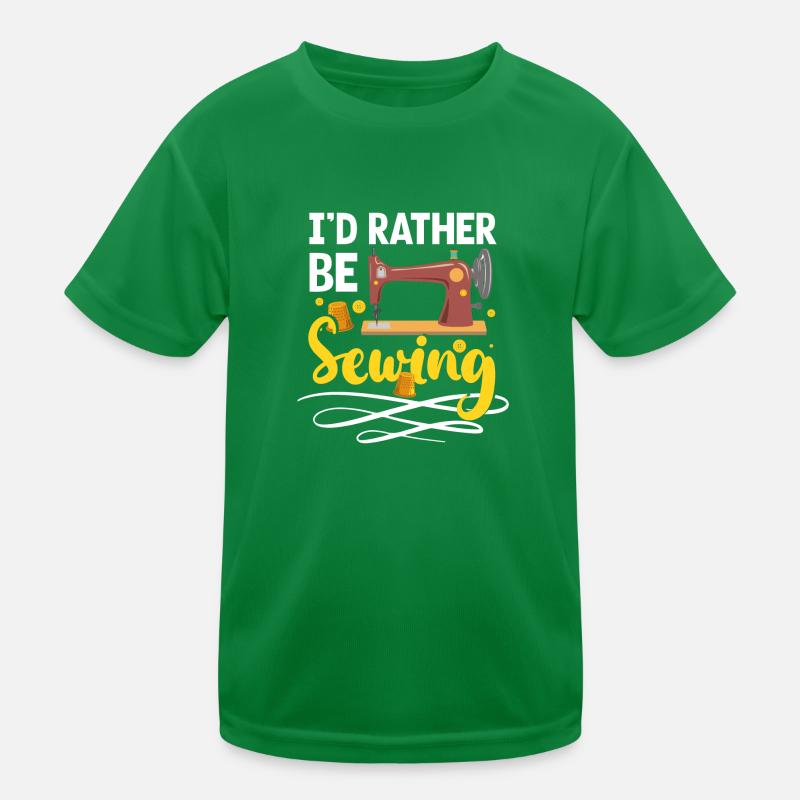 Seamstress Needle Knitting Custom Tailor Kids Functional T-Shirt