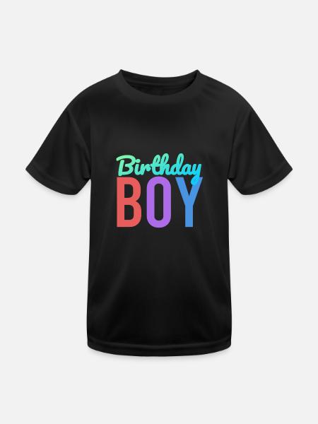 Birthday boy - Kids Functional T-Shirt - black - Front