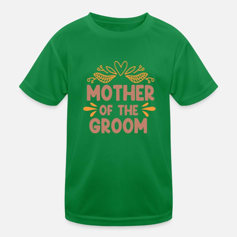 Mutter des Bräutigams-Hochzeit-Brauts Kinder Funktions-T-Shirt