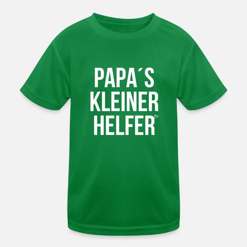 Papas kleiner Helfer Kinder Funktions-T-Shirt