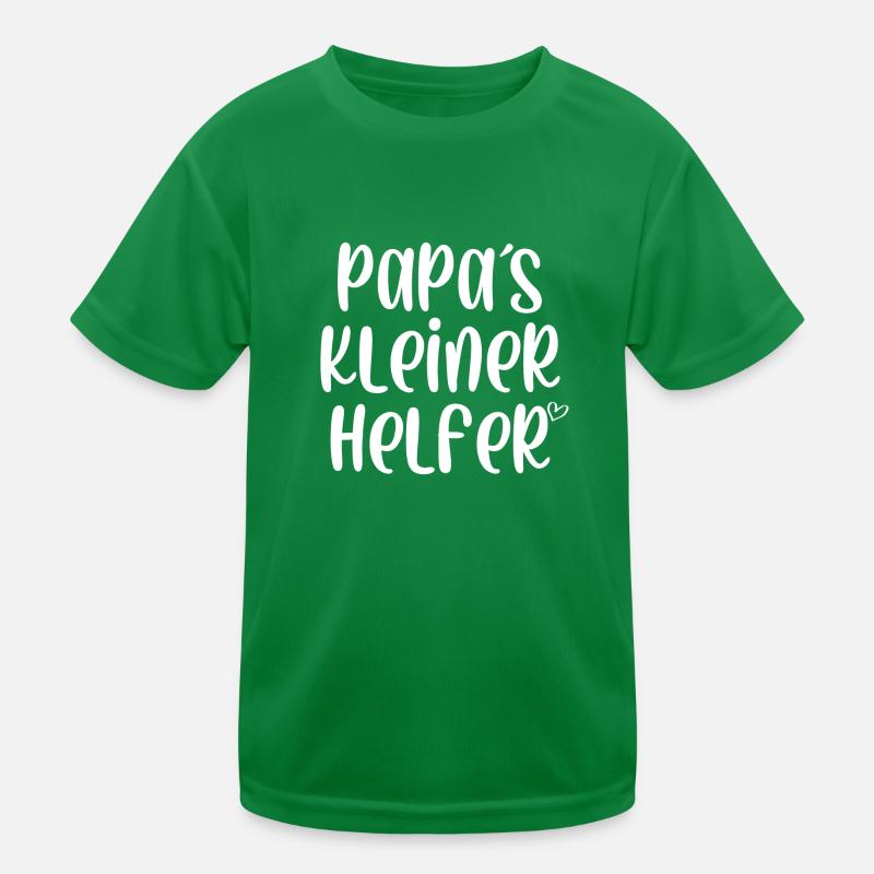 Papas kleiner Helfer Kinder Funktions-T-Shirt