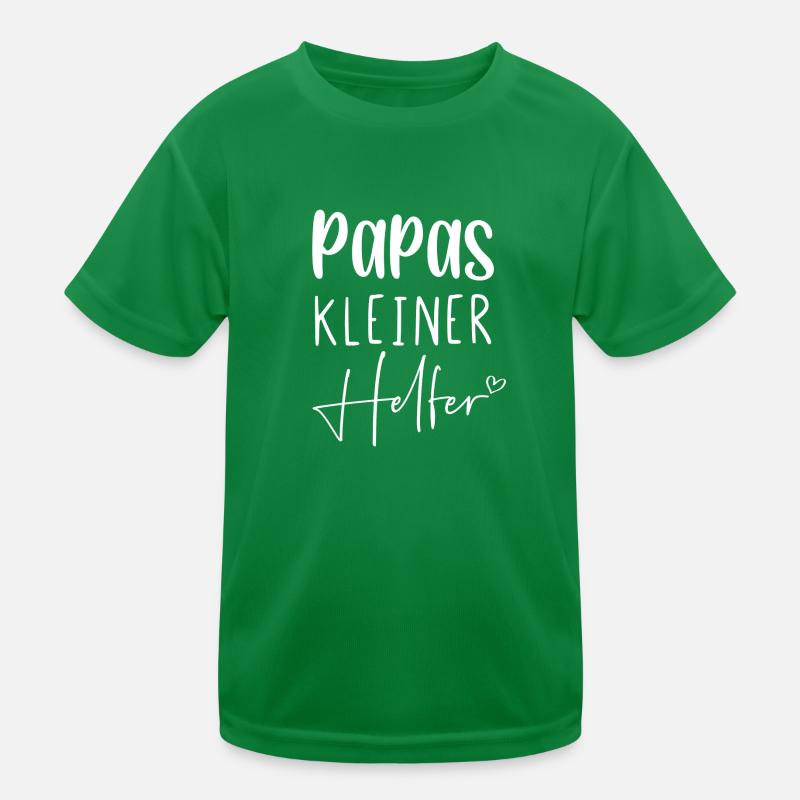 Papas kleiner Helfer Kinder Funktions-T-Shirt