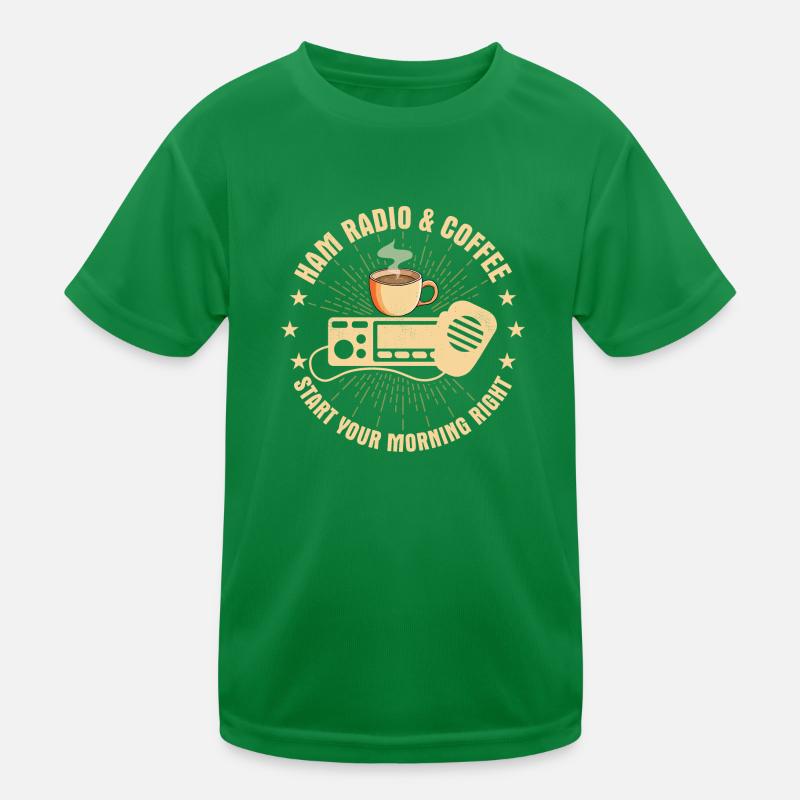 Ham radio & coffee - start your morning right Opera Kids Functional T-Shirt