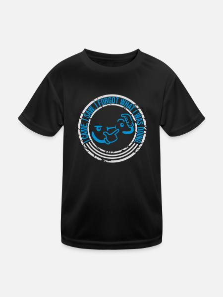 I came saw forget - Kinder Funktions-T-Shirt - Schwarz - Vorne