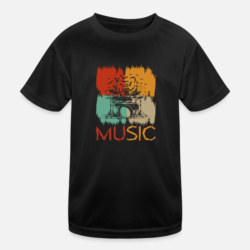 Drums Drummer Drums Drummers Kids Functional T-Shirt