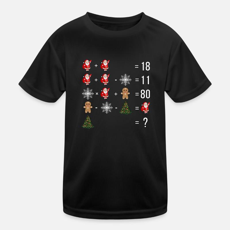 Quiz de Noël Père Noël flocon de neige T-shirt sport Enfant