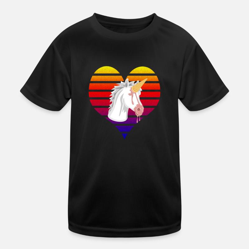 Einhorn Kinder Funktions-T-Shirt