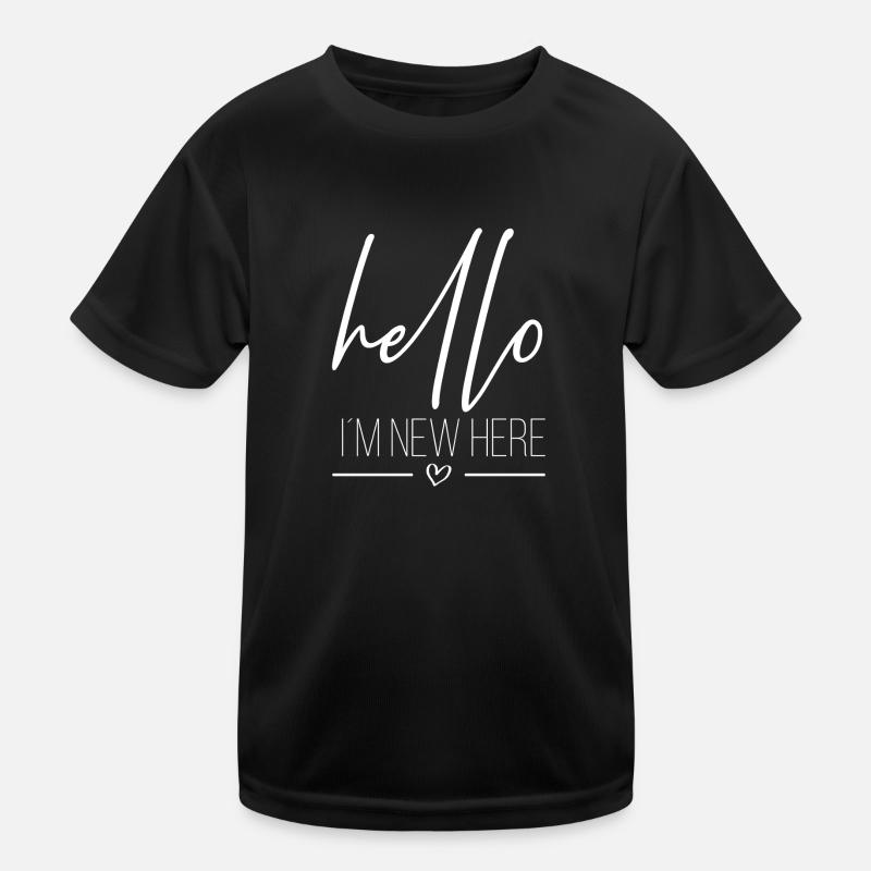 Hello in the new here Kids Functional T-Shirt