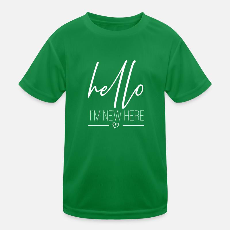 Hello in the new here Kids Functional T-Shirt