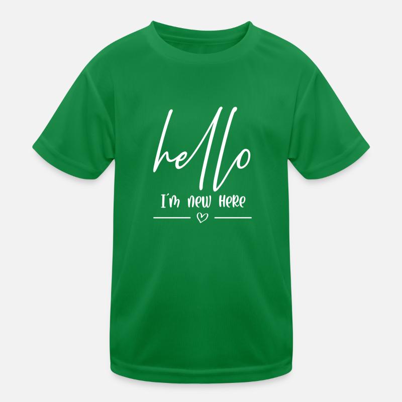Bonjour dans le nouveau ici T-shirt sport Enfant