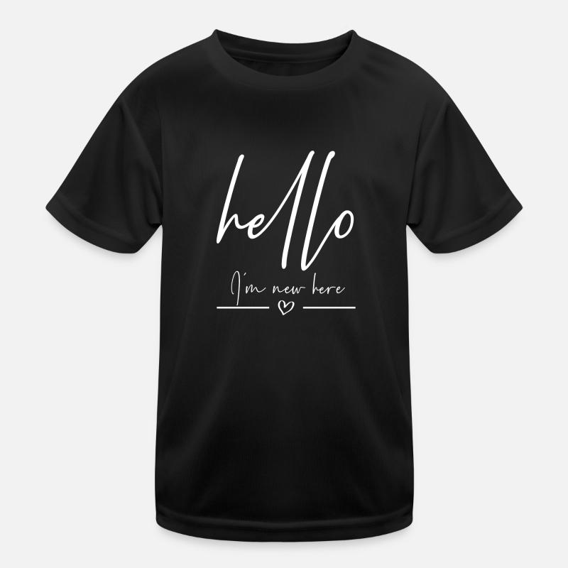Hello in the new here Kids Functional T-Shirt