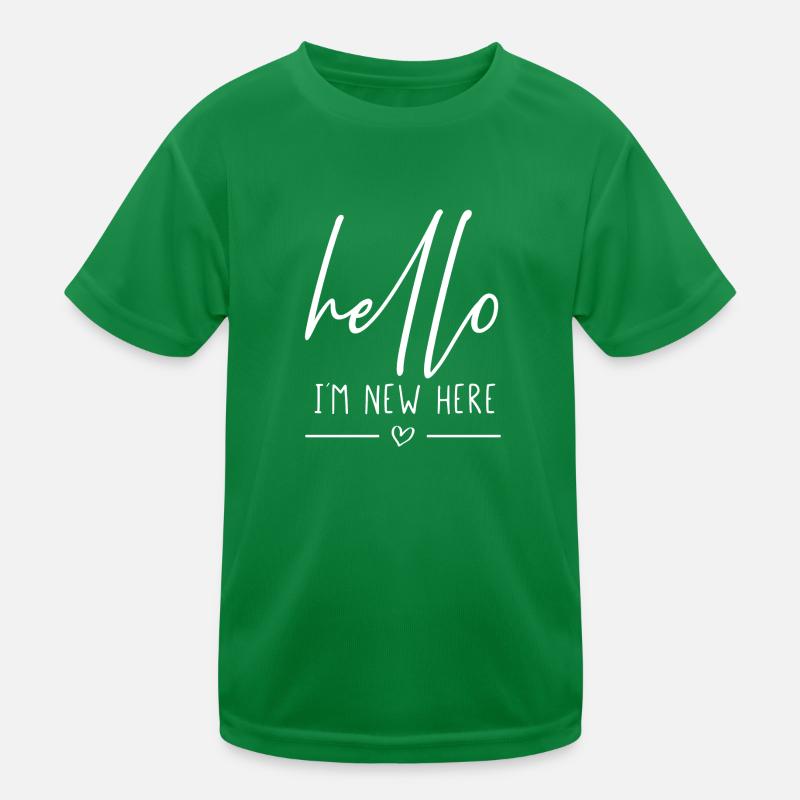 Hello im new here Kinder Funktions-T-Shirt