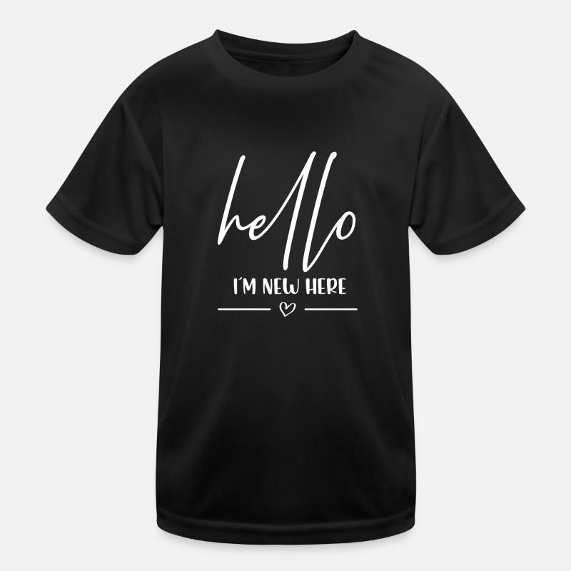 Hello in the new here Kids Functional T-Shirt