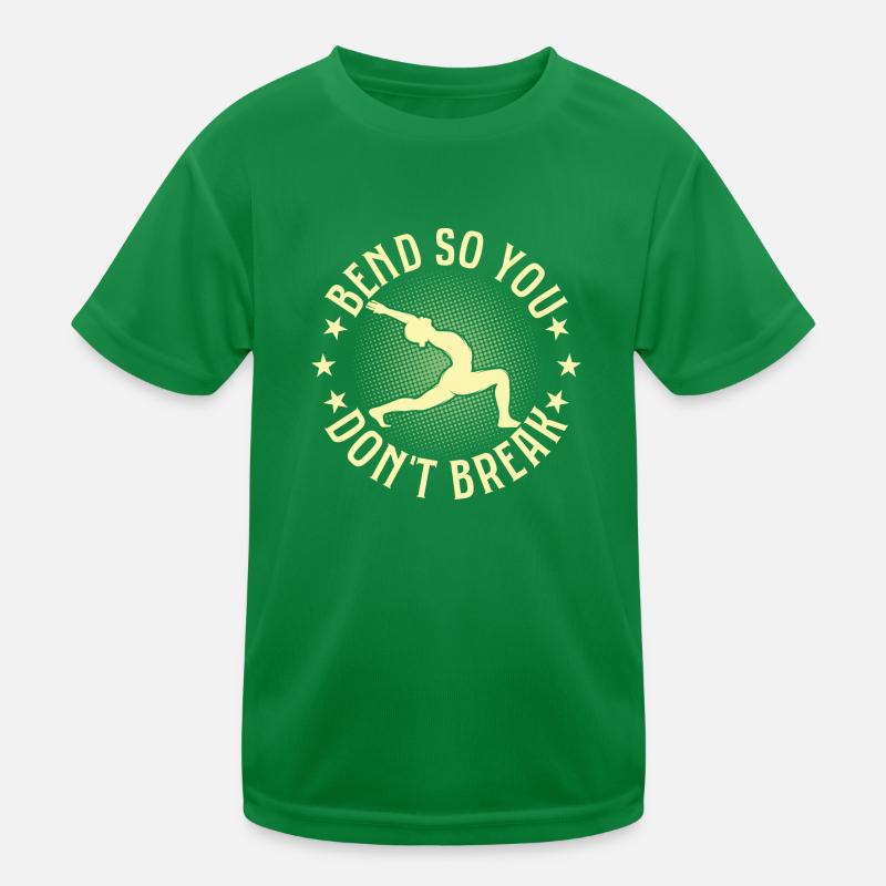 Bend So You Don't Break Pilates Exercise Kids Functional T-Shirt