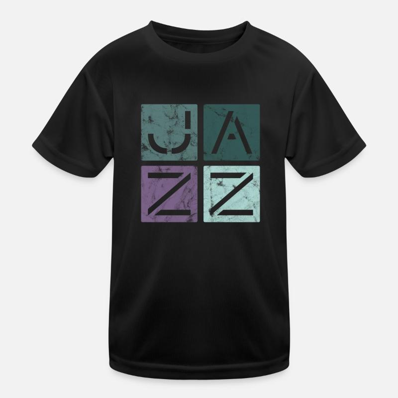 Jazz Retro Kinder Funktions-T-Shirt