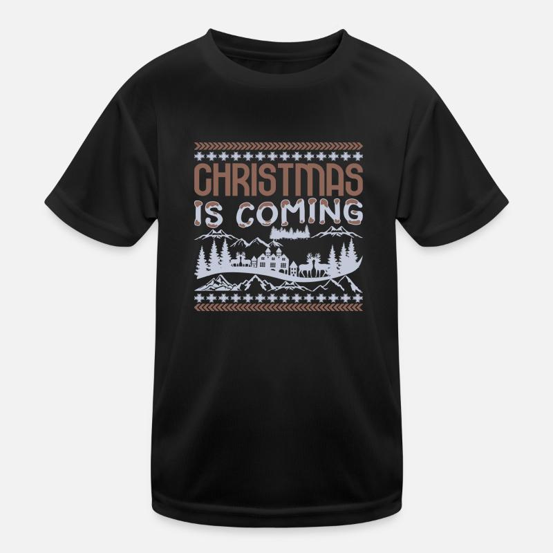 Christmas is Coming Kinder Funktions-T-Shirt