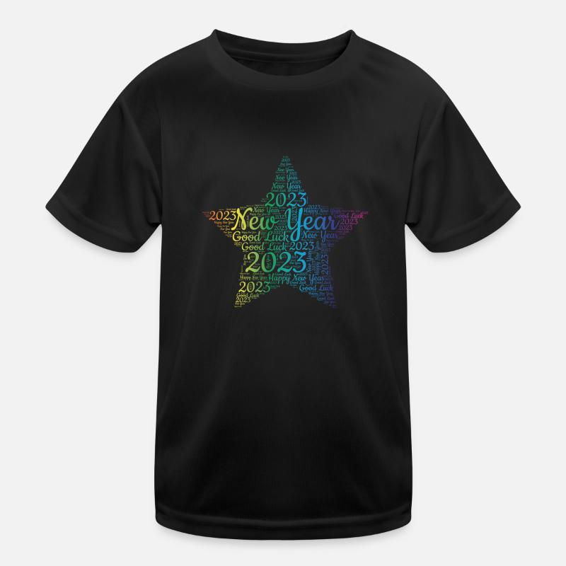 Étoile du Nouvel An 2023 T-shirt sport Enfant