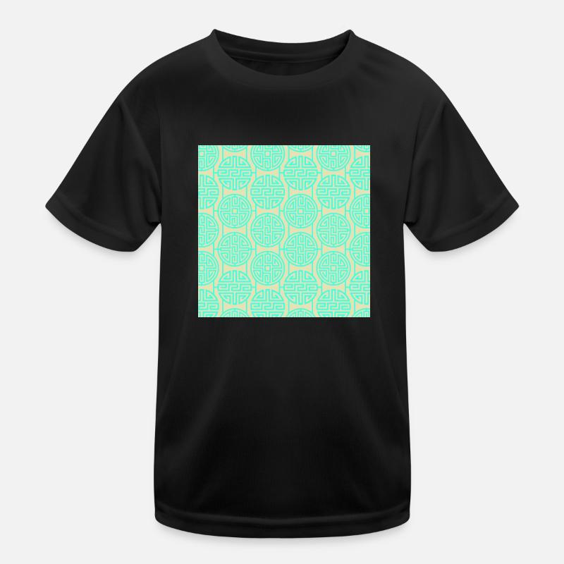 Chinese pattern - Kids Functional T-Shirt - black