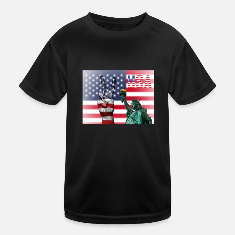 USA, Freiheitsstatue Kinder Funktions-T-Shirt
