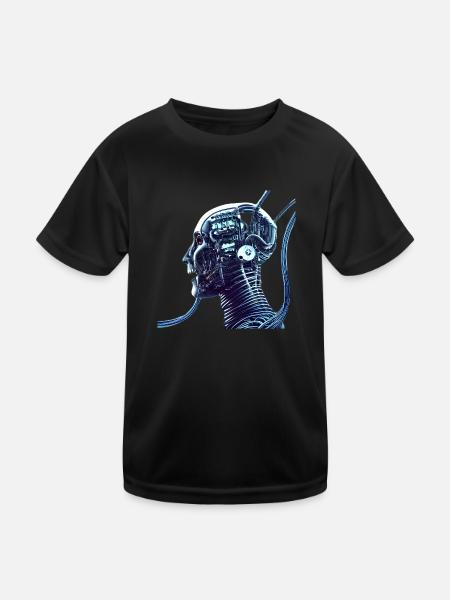 The Singularity Is Coming - Kids Functional T-Shirt - black - Front
