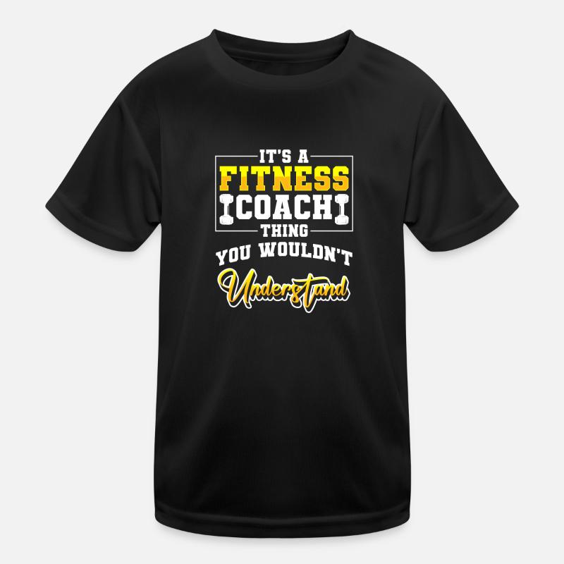 Fitnesstrainer Training Kinder Funktions-T-Shirt