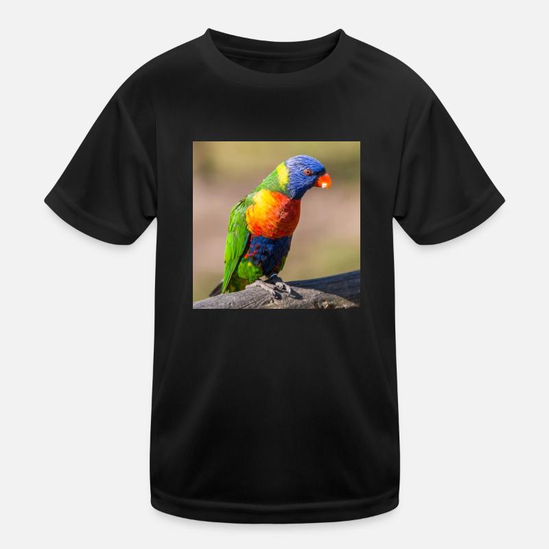 Regenbogenloris (Allfarblori, Trichoglossus) Kinder Funktions-T-Shirt