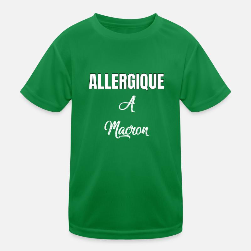 Allergique à Macron T-shirt sport Enfant