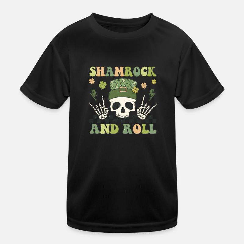 Shamrock and Roll Kinder Funktions-T-Shirt