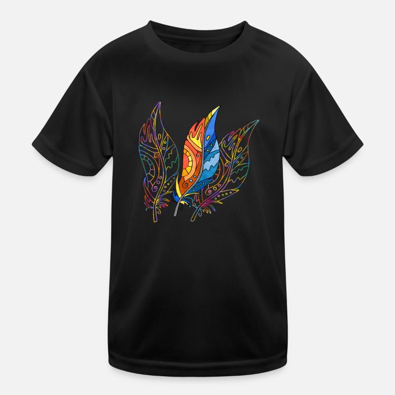 Feder Kinder Funktions-T-Shirt