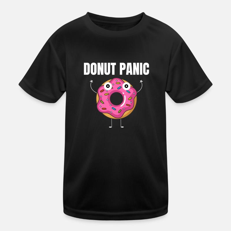 Donut Panik Kinder Funktions-T-Shirt
