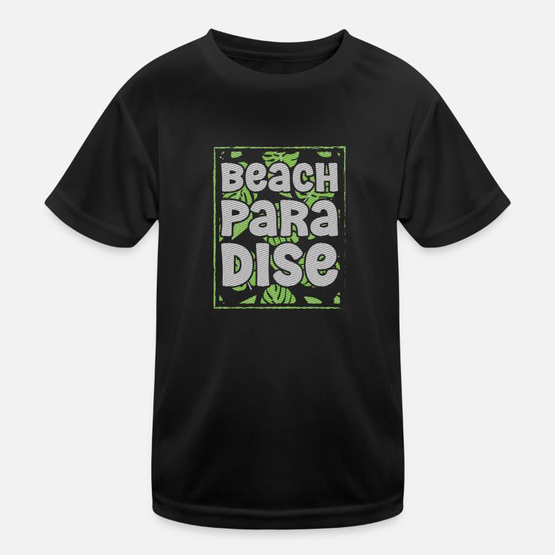 Urlaub Sonne Insel Sand Kinder Funktions-T-Shirt