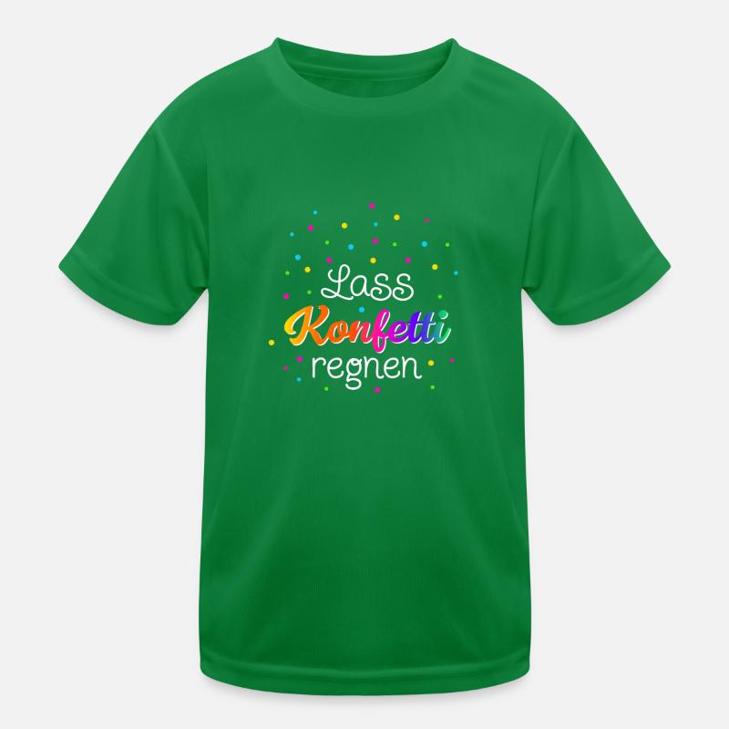 Lass Konfetti regnen Kinder Funktions-T-Shirt