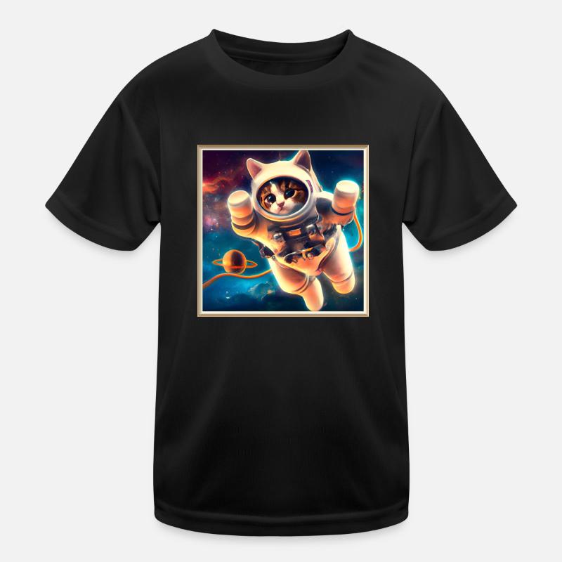 Space Kitty Kids Functional T-Shirt