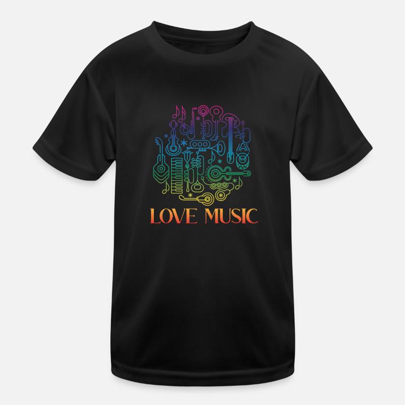 J’aime la musique T-shirt sport Enfant