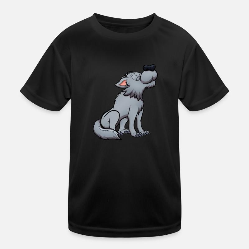 Howling Wolf Kids Functional T-Shirt