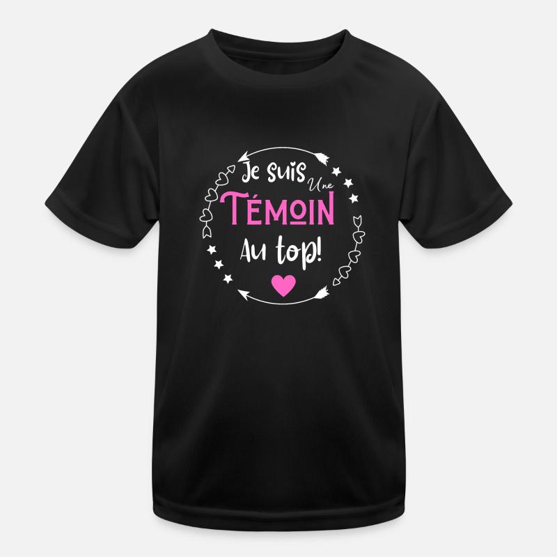 Je suis une témoin au top T-shirt sport Enfant