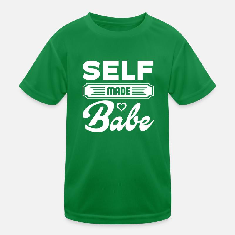Self Made Babe Kinder Funktions-T-Shirt