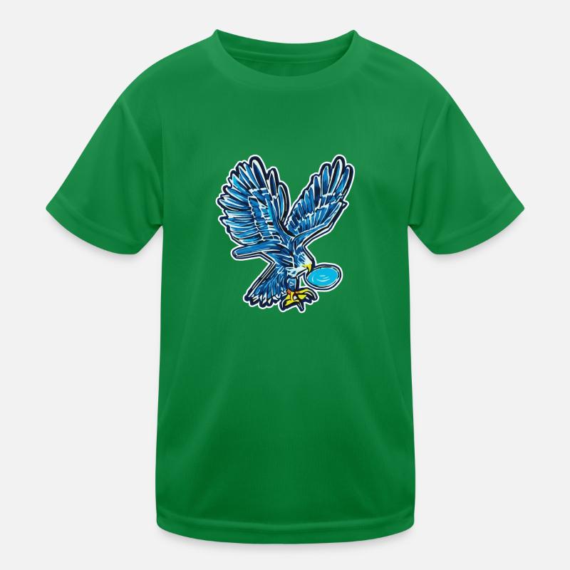 Iconic eagle in comic style - AI Art Kids Functional T-Shirt